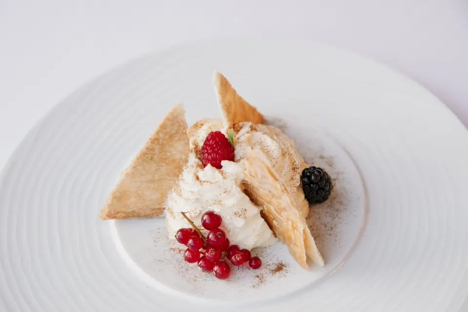 Dessert vom Restaurant in Locarno